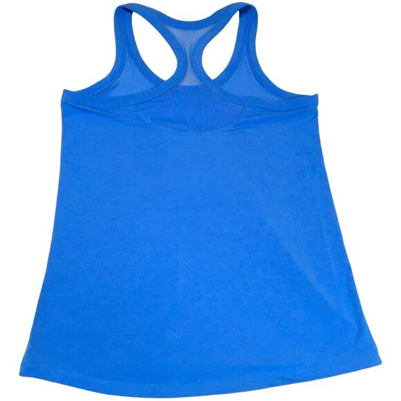 Athletic Works Tank Top Blue Sleeveless Racerback Mesh Back Activewear Womens XS - Picture 2 of 6